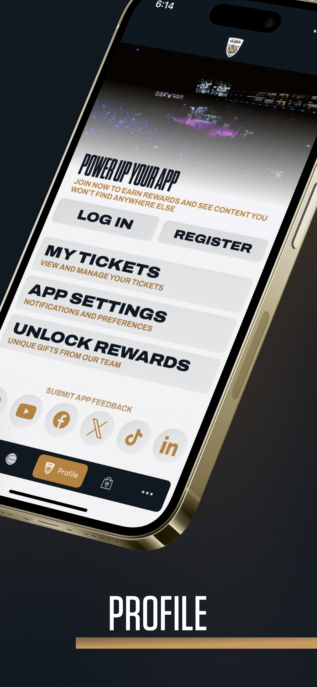 Dubai Basketball app – live scores and match centre screen